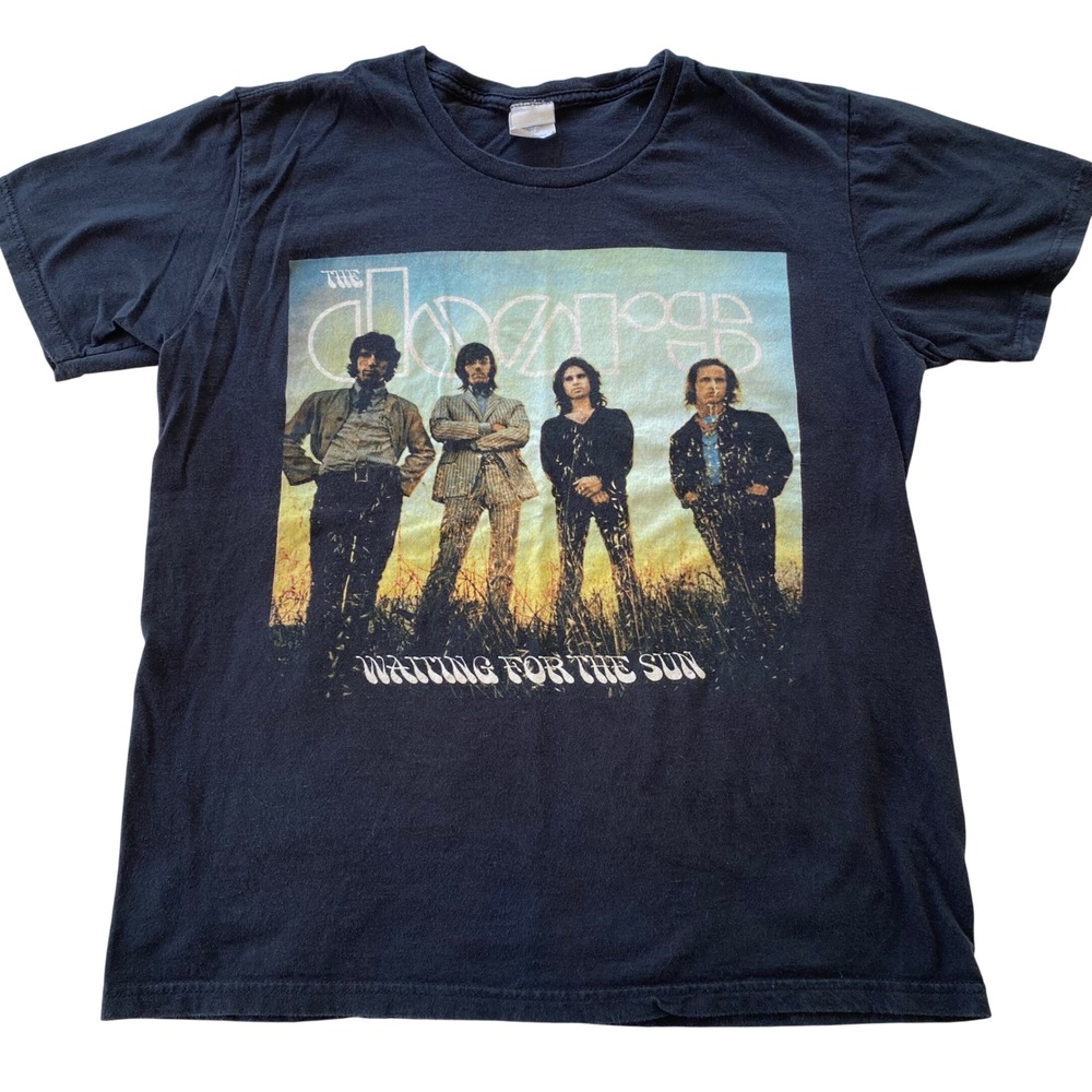The Doors T-Shirt Medium Waiting For The Sun Graphic Band Tee 2013 Music Classic